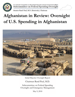 Afghanistan in Review: Oversight of US Spending