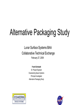 Alternative Packaging Study