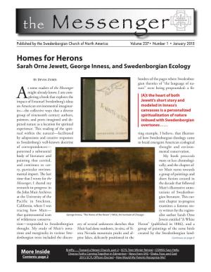 Homes for Herons Sarah Orne Jewett, George Inness, and Swedenborgian Ecology