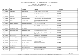Islamic University of Science & Technology