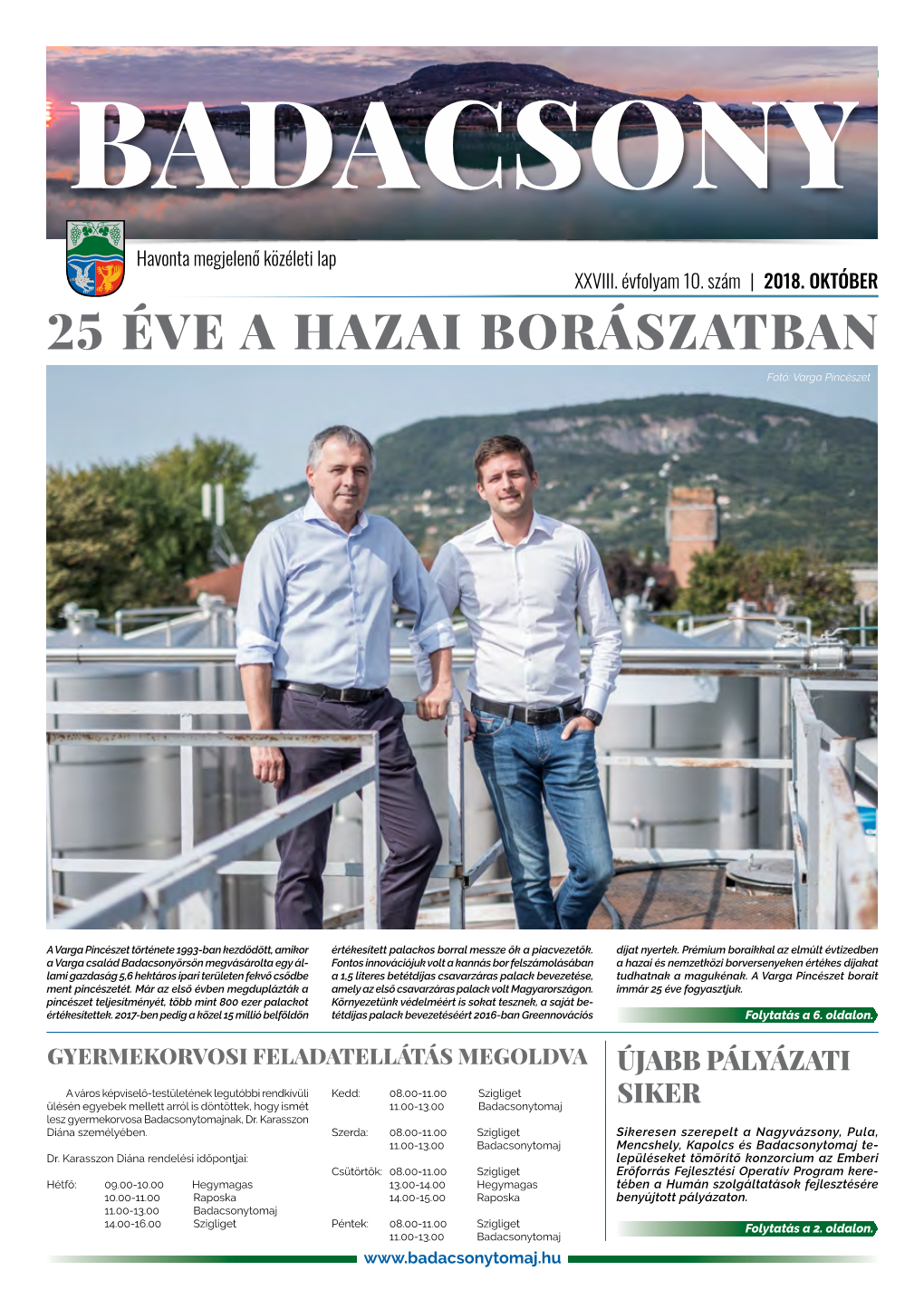 25 Éve a Hazai Borászatban