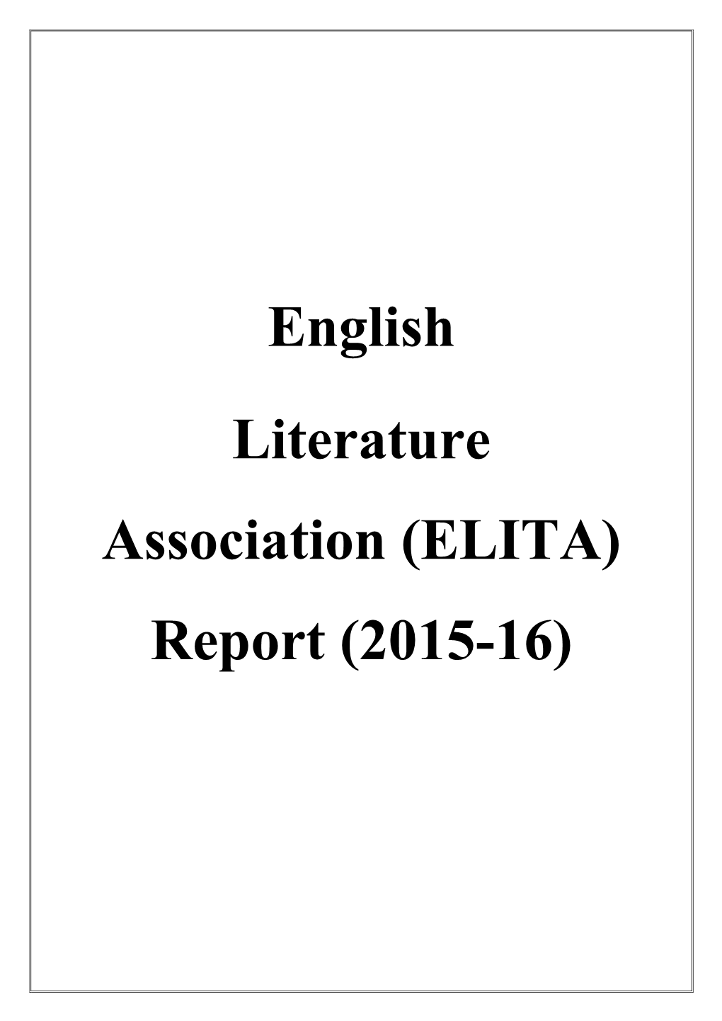 ELITA) Report (2015-16)