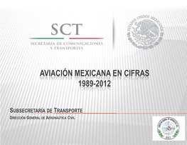 Aviación Mexicana En Cifras 1989-2012