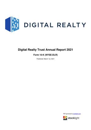 Digital Realty Trust Annual Report 2021