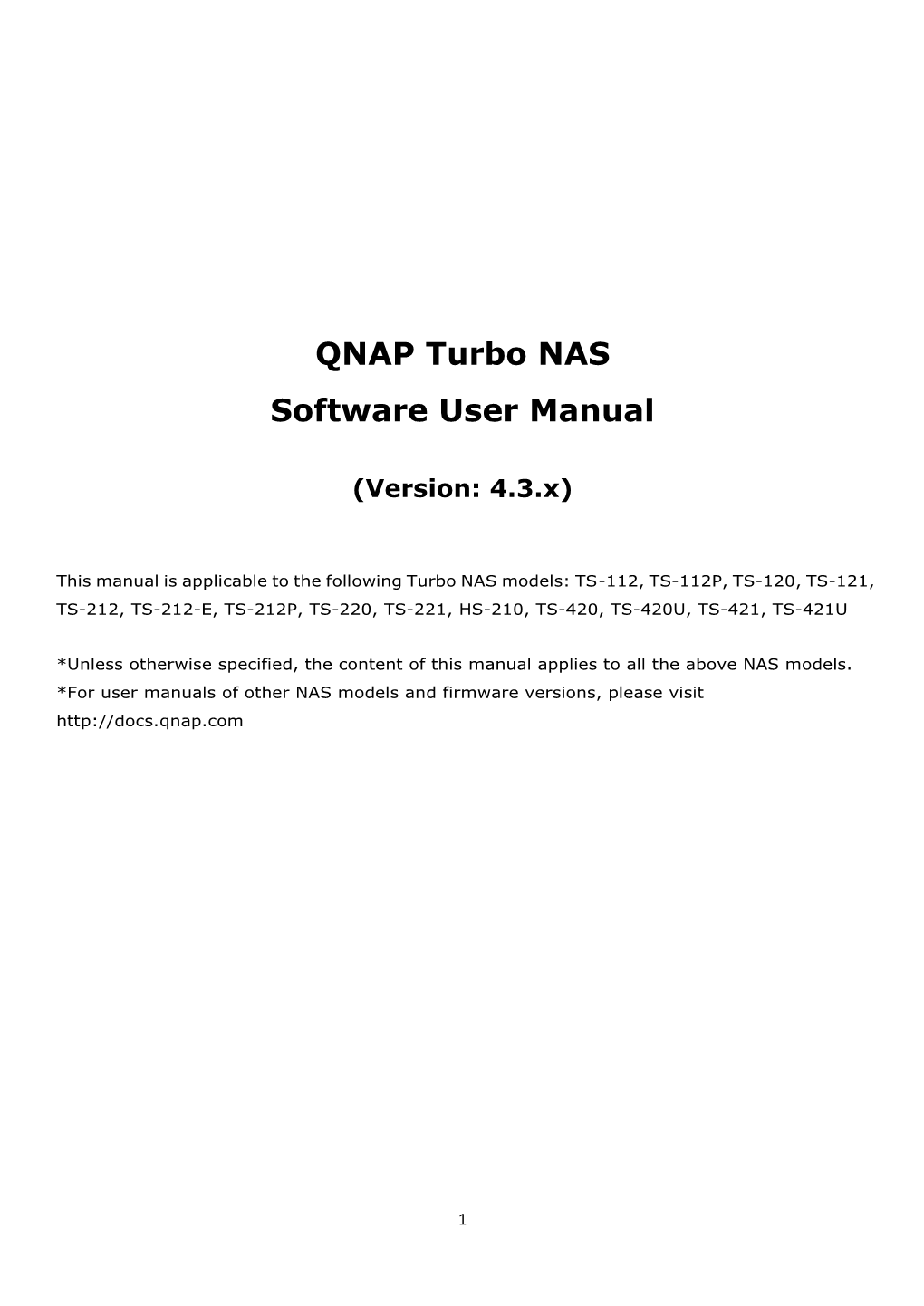 QNAP Turbo NAS Software User Manual