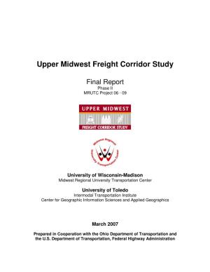 Upper Midwest Freight Corridor Study