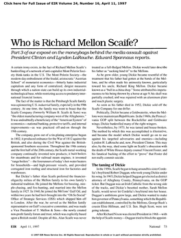 Who Is Richard Mellon Scaife?