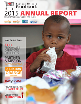 2015 Annual Report Fiscal Year 2015: July 1, 2014 - June 30, 2015