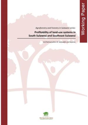 Profitability of Land-Use Systems in South Sulawesi and Southeast Sulawesi
