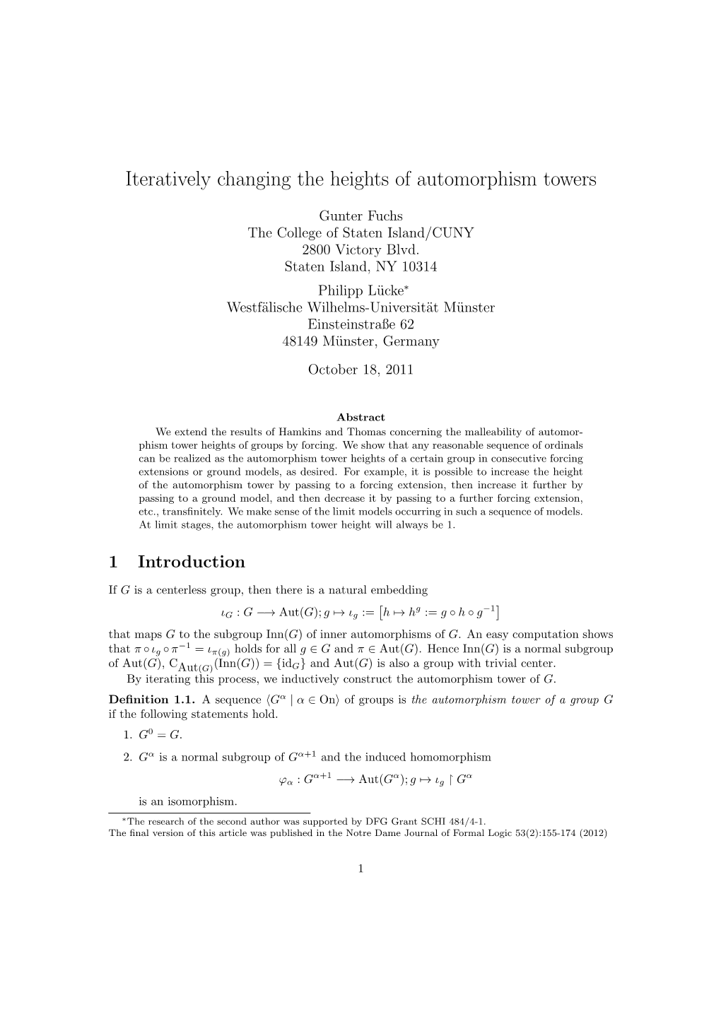 Iteratively Changing the Heights of Automorphism Towers