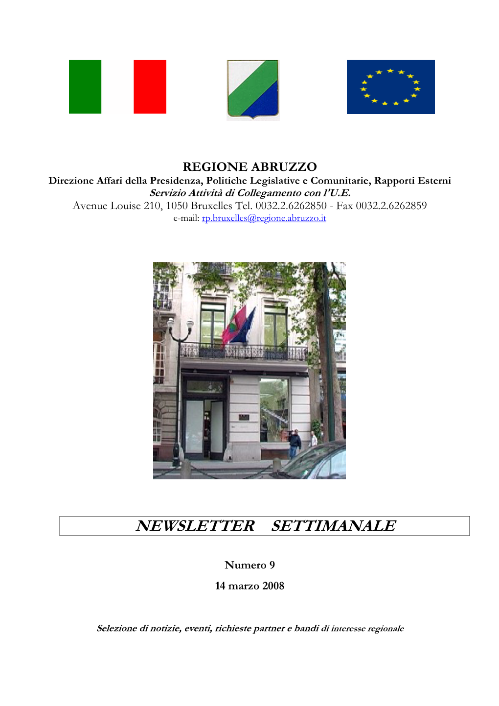 Newsletter Settimanale