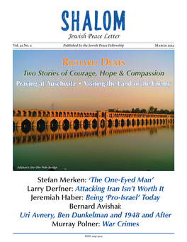 Shalom 2012 03 March.Indd