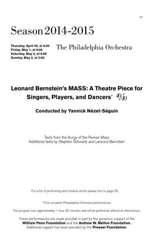 Leonard Bernstein's MASS