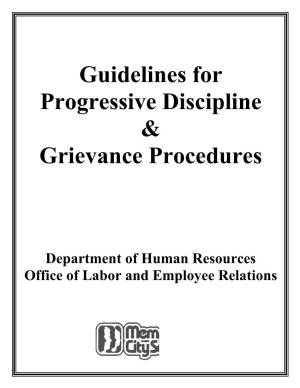 Guidelines for Progressive Discipline & Grievance Procedures