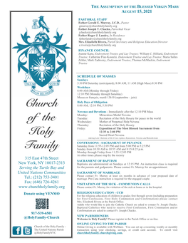 Church of the Holy Family - Online Giving Is Available with Weshare