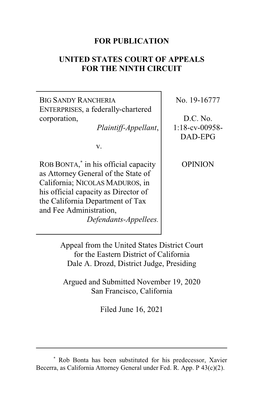 For Publication United States Court of Appeals for The