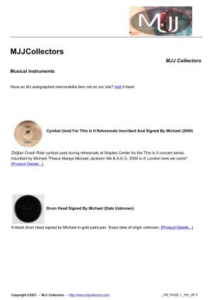 Mjjcollectors MJJ Collectors