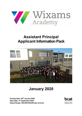 Assistant Principal Applicant Information Pack January 2020