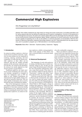 Commercial High Explosives