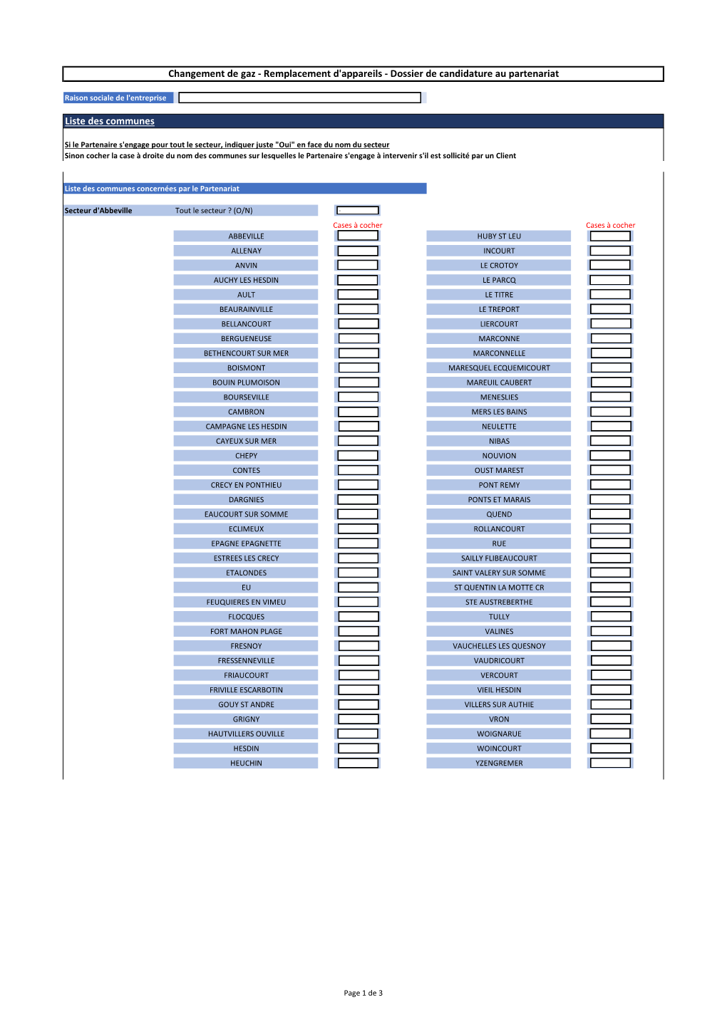 Remplacement Appareils