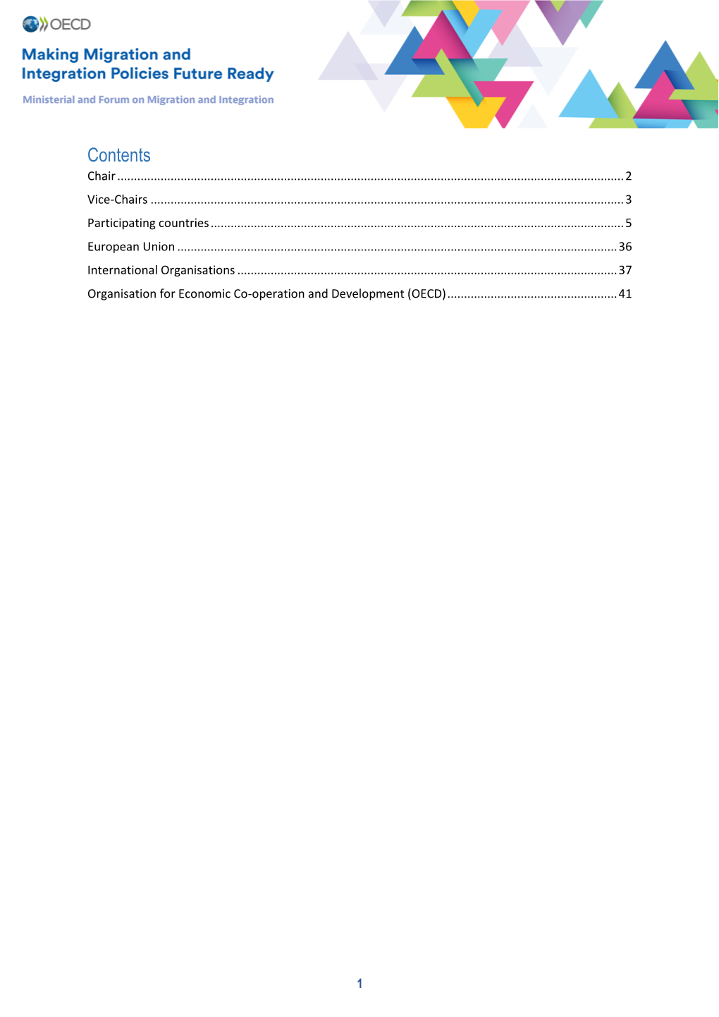 Who's Who at the 2020 Ministerial