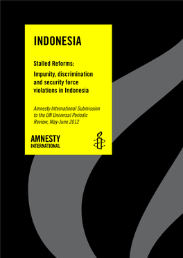 UPR13, Amnesty International Submission for the UPR Of
