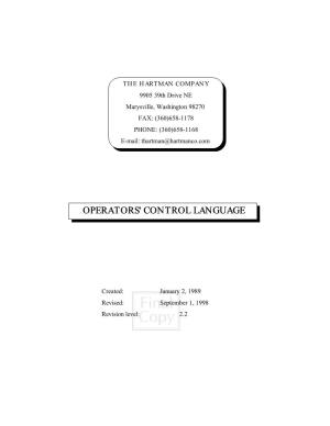 Operators Control Language and Thus Assignable to Virtual Points of the System