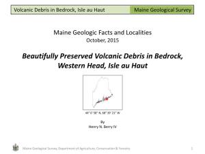 Maine Geological Survey Volcanic Debris in Bedrock, Isle Au Haut