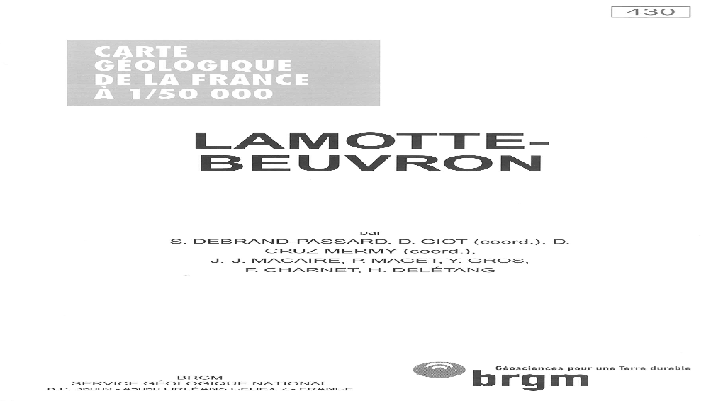 Lamotte-Beuvron À 1/50 000