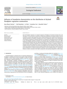 Influence of Inundation Characteristics on the Distribution of Dryland Floodplain Vegetation Communities