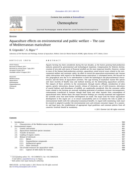 Grigorakis Aquaculture Effects.Pdf