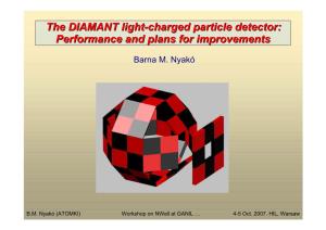 The DIAMANT Light-Charged Particle Detector