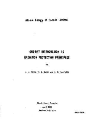 Atomic Energy of Canada Limited ONE-DAY INTRODUCTION TO