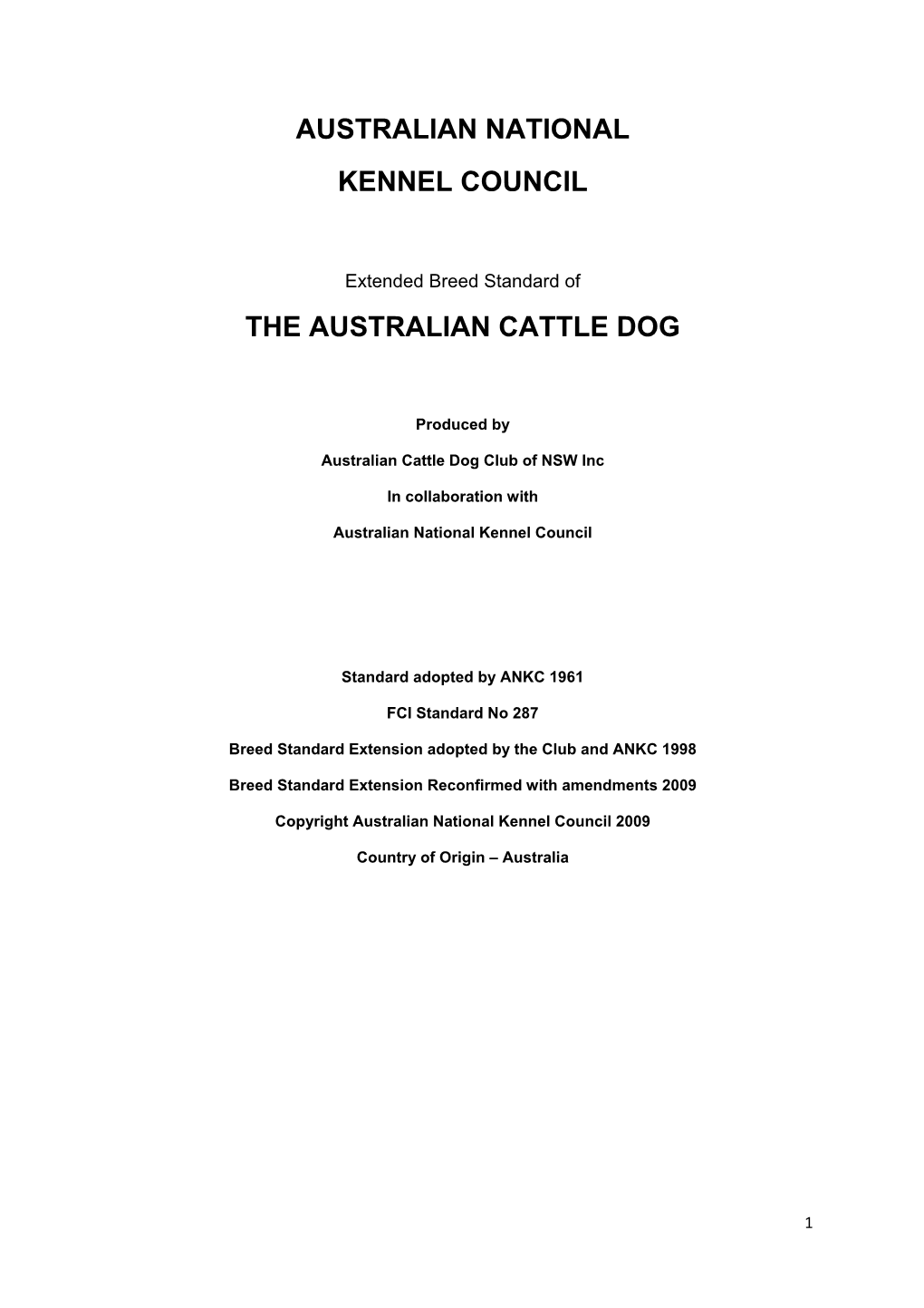 Australian National Kennel Council