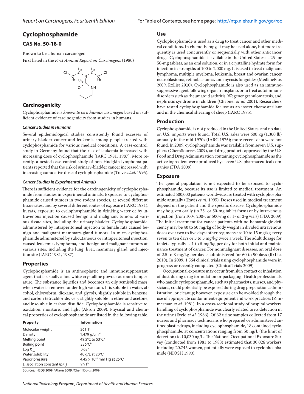 Cyclophosphamide Use CAS No