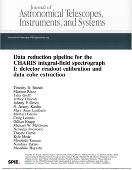 Data Reduction Pipeline for the CHARIS Integral-Field Spectrograph I: Detector Readout Calibration and Data Cube Extraction