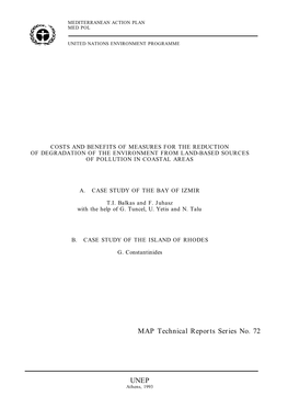 MAP Technical Reports Series No. 72 UNEP