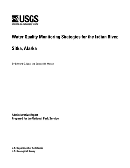 Water Quality Monitoring Strategies for the Indian River, Sitka, Alaska