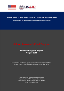 Small Grants & Ambassador's Fund Program