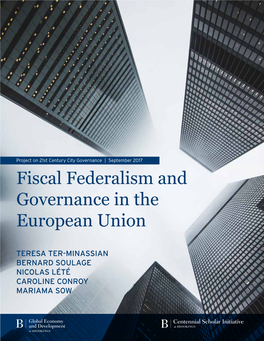 Fiscal Federalism and Governance in the European Union