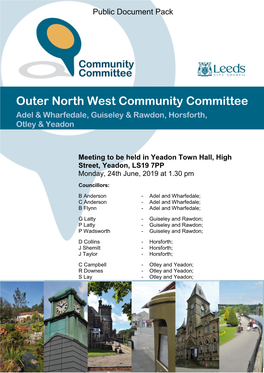 (Public Pack)Agenda Document for Outer North West Community Committee, 24/06/2019 13:30