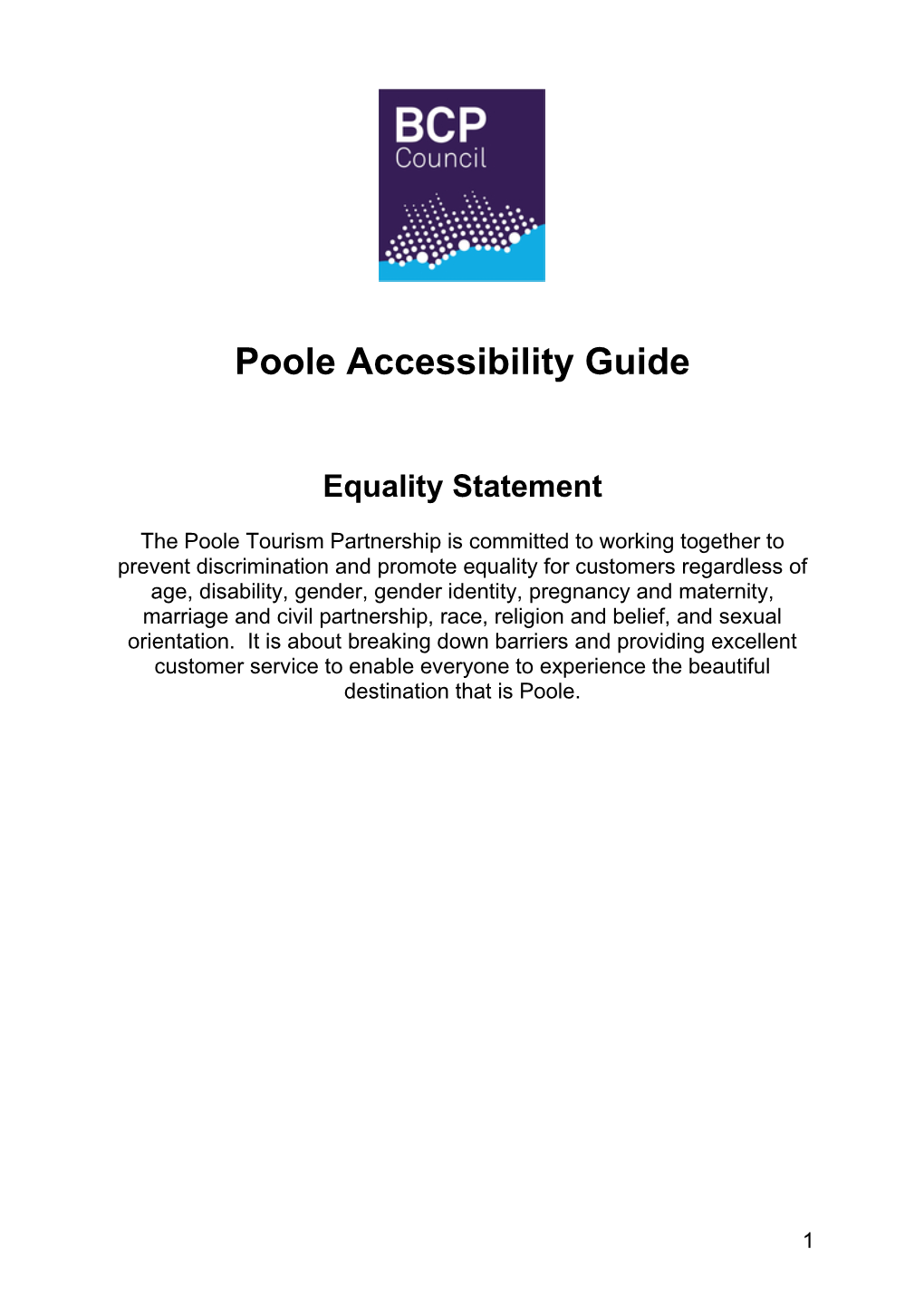 Poole Accessibility Guide