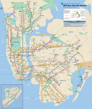 Subway Map Depicts Weekday Service
