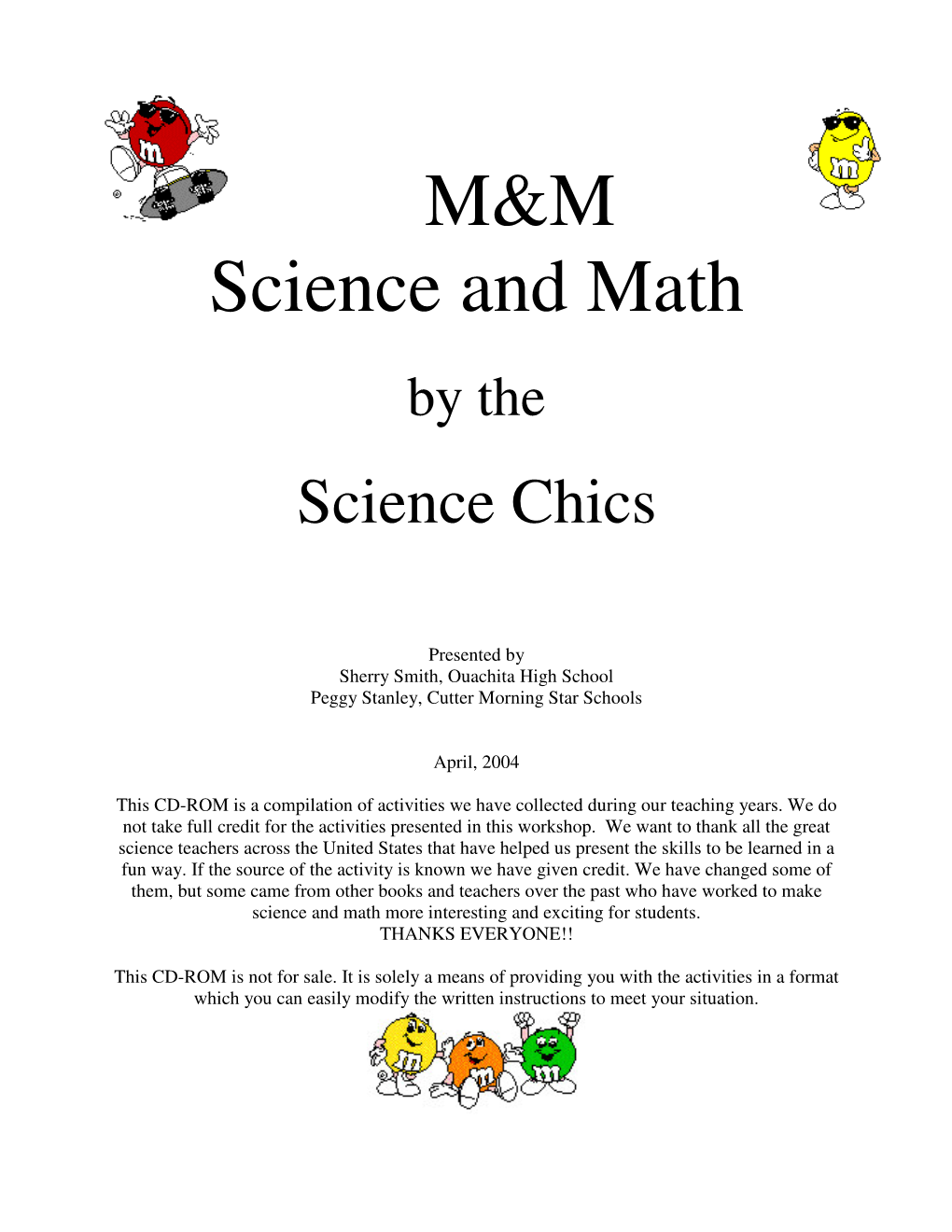 M&M Science and Math