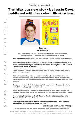 The Hilarious New Story by Jessie Cave, Published with Her Colour Illustrations