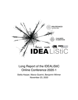Long Report of the Idealistic Online Conference 2020-1
