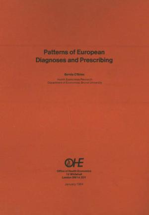 Patterns of European Diagnoses and Prescribing