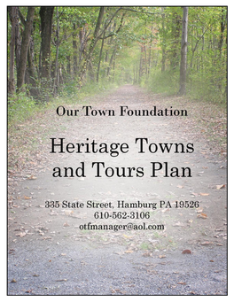 Hamburg PA Heritage Towns & Tours Action Plan