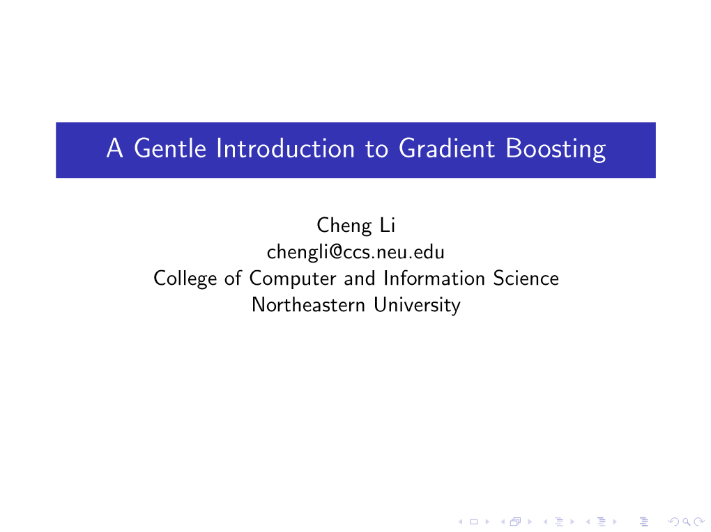 A Gentle Introduction to Gradient Boosting