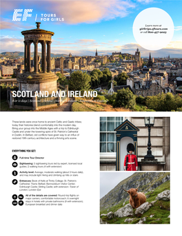 SCOTLAND and IRELAND 8 Or 11 Days | Scotland | Ireland | Northern Ireland | Extenstion to England